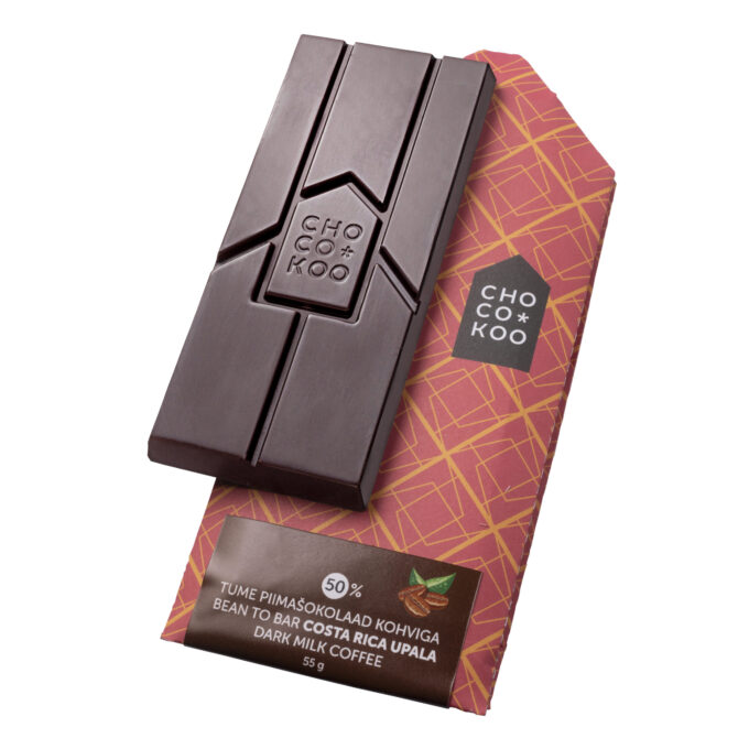 Costa Rica 50 dark milk chocolate bar with coffee