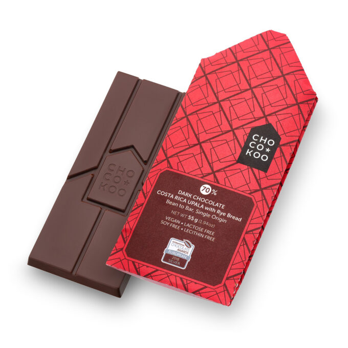 Chocokoo – Dark Chocolate COSTA RICA 70% WITH RYE BREAD