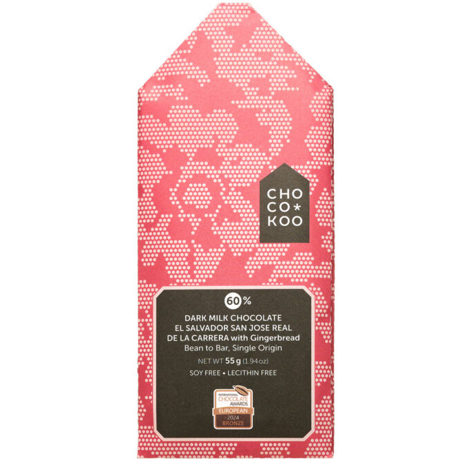 Dark Milk Chocolate EL SALVADOR 60% WITH GINGERBREAD - Image 2