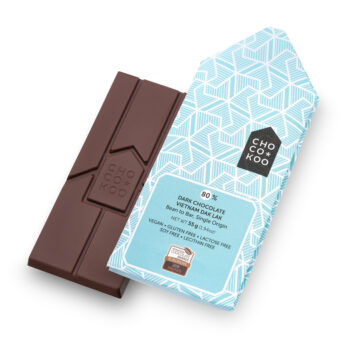 Vietnam 80 % tumma suklaalevy, Chocokoo, pakkauksen etupuoli.