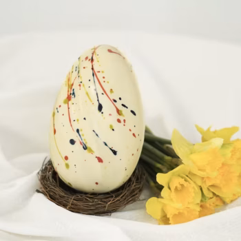 Chocokoo suur šokolaadimuna valgest šokolaadist