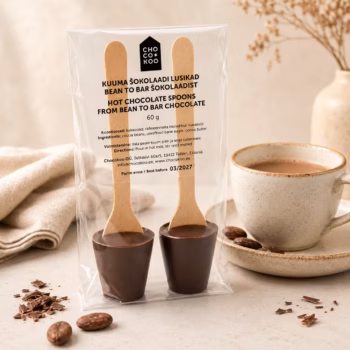 Kuuma šokolaadi lusikad bean to bar šokolaadist